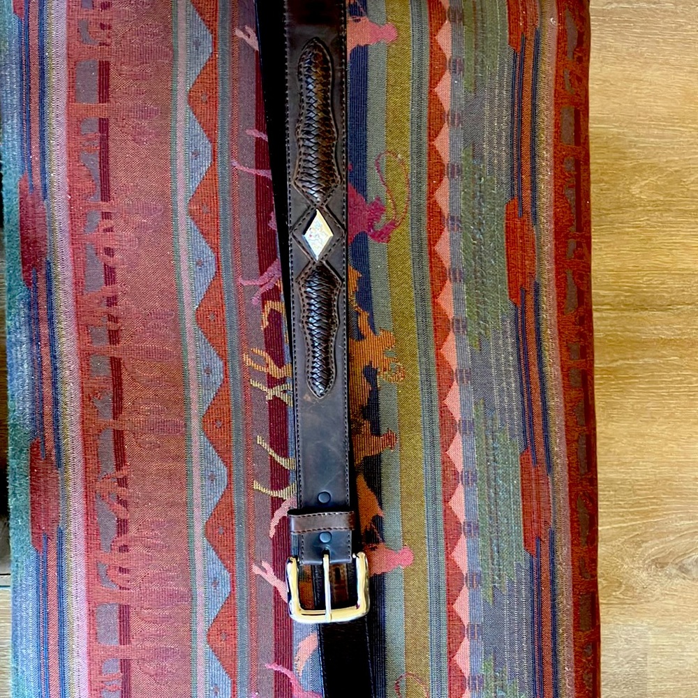 Men’s western style belt.Brown, size 40, 1&1/2” width